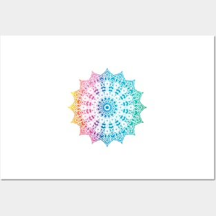 Mandala Artistic Arabesque Rainbow TieDye Graphic Gifts Posters and Art